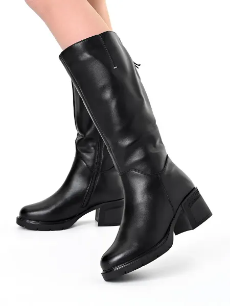 Letsgo Shoes Сапоги зимние устойчивый каблук
