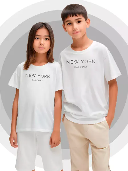 Printech Kids Детская футболка NEW YORK Америка США Искусство Минимализм