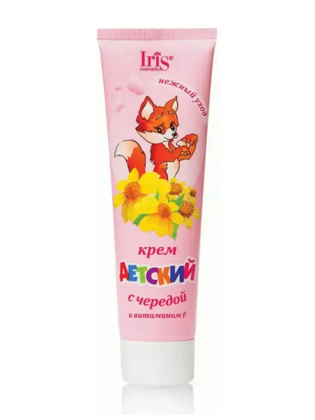 IRIS COSMETIC Детский крем увлажняющий с чередой и витамином F 100 мл