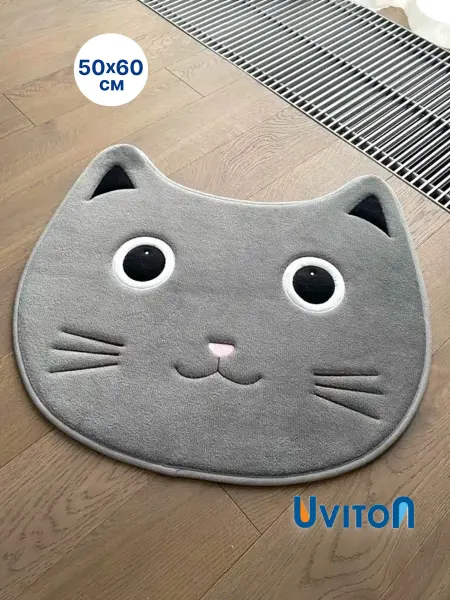 Uviton Коврик детский прикроватный мягкий Котик