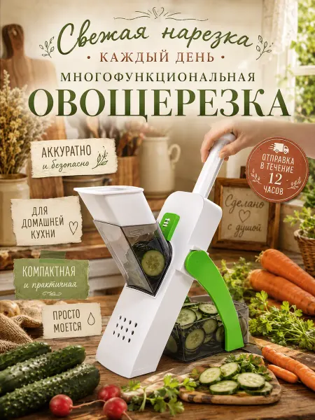 Овощерезка электрическая многофункциональная