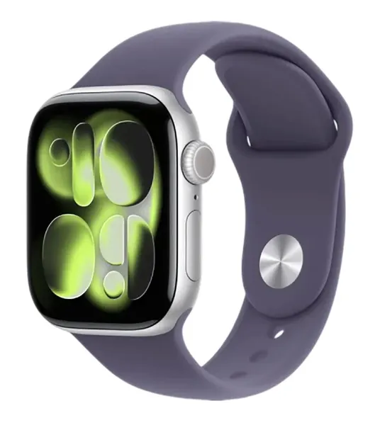 Умные часы Apple Watch S11 46mm GPS Silver Aluminium Case with Purple Fog Sport Band M/L MEVA4