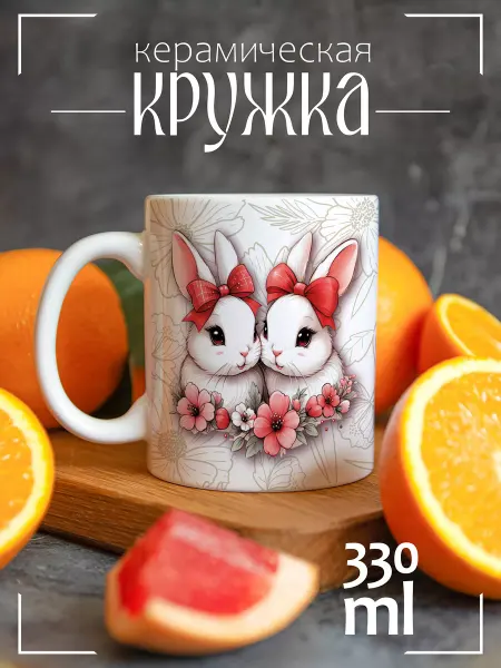 CoolSuvenir Кружка подарочная Моей любимой зайке