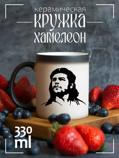CoolSuvenir Кружка подарочная хамелеон чегевара