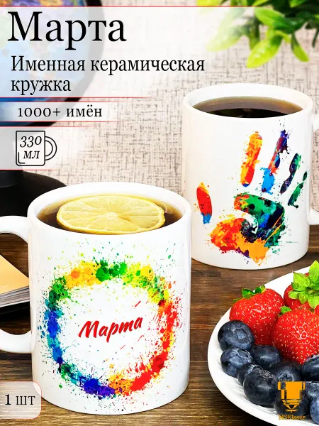 Msklaser Именная кружка Марта керамическая в подарок