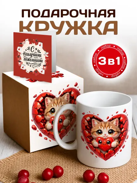 RedPony Кружка подарочная Люблю тебя