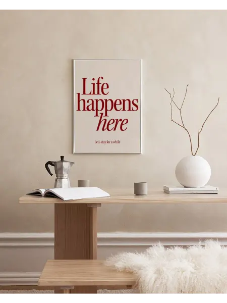 Onllyart Постер 21x30 Жизнь происходит здесь