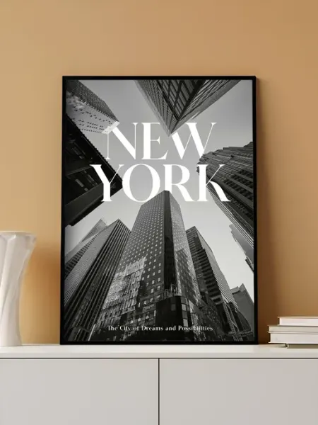 Стильный постер New York без рамы (29,7х42см)