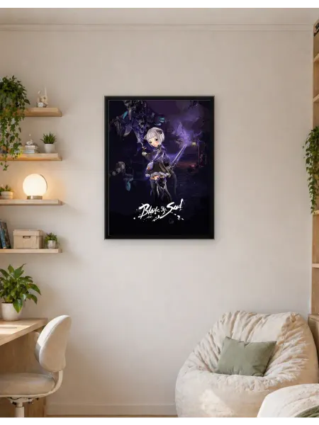 Postersbase Интерьерный постер Персонаж анимэ клинок & душа 30x40