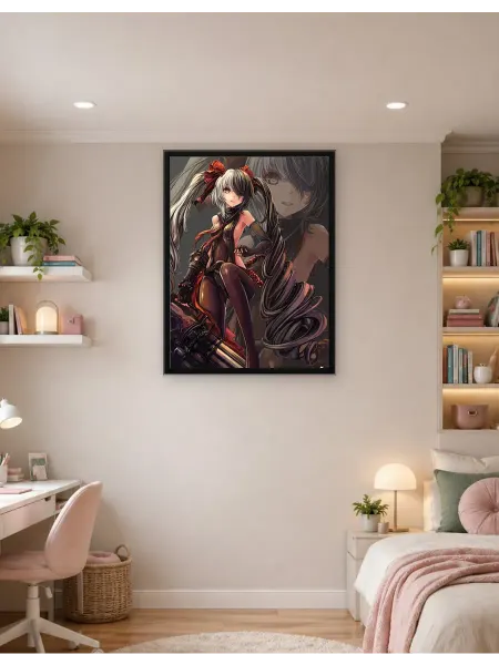 Postersbase Плакат Анимэ-девушка с большим оружием 30x40