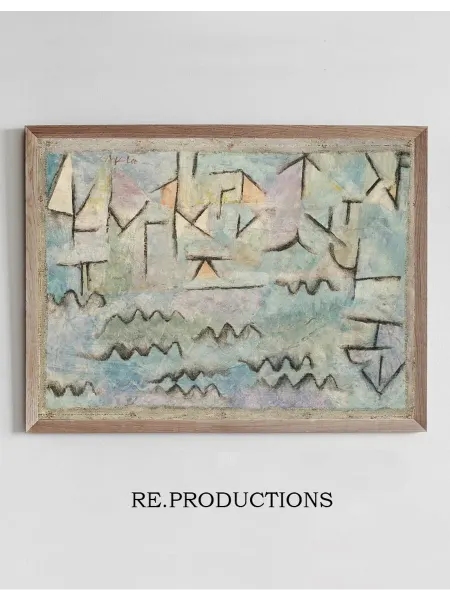 Re.productions Постер The Rhine at Duisburg - Paul Klee