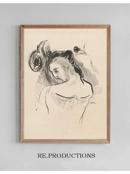 Re.productions Постер Young Man (Jeune Homme) - Odilon Redon