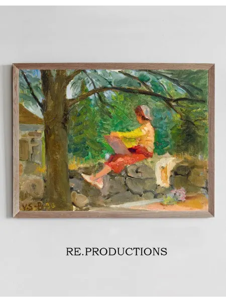 Re.productions Постер Artist Friend Drawing - Venny Soldan-Brofeldt