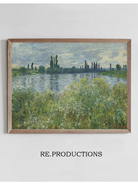 Re.productions Постер Banks of the Seine,Vétheuil - Claude Monet