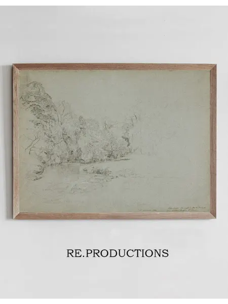 Re.productions Постер Pike Pool, Beresford Hall, Derbyshire - John Linnell