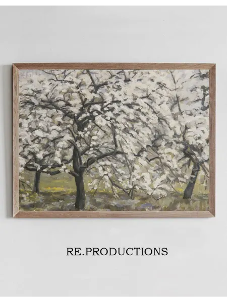 Re.productions Постер Blühende Obstbäume - Walther Gamerith