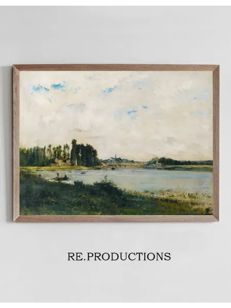 Re.productions Постер Conflans - Charles François Daubigny