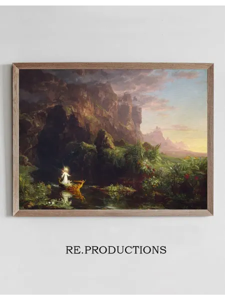 Re.productions Постер The Voyage of Life – Childhood - Thomas Cole