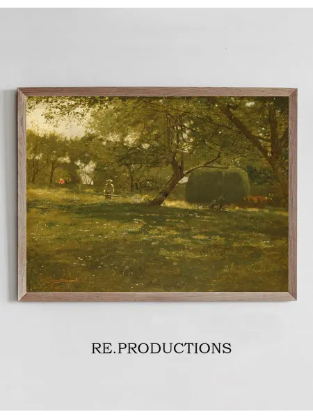 Re.productions Постер Harvest Scene - Winslow Homer