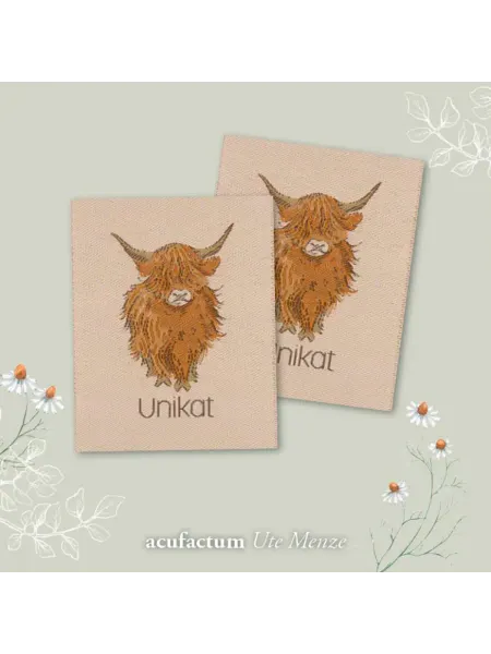 Acufactum Заплатка Unikat Уникальный 50x40мм, 100% полиэстер, 353