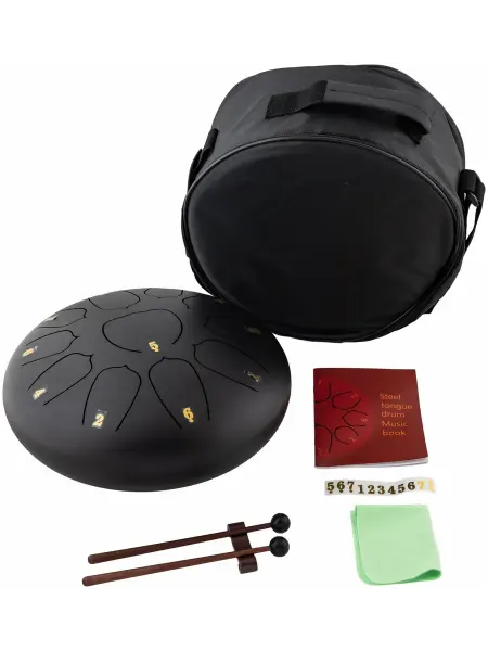 Bee Music Глюкофон DF1107 BLACK Барабан язычковый, 11 нот