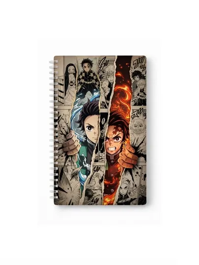 Аниме блокнот Клинок, рассекающий демонов, Demon Slayer, А5, 40 страниц