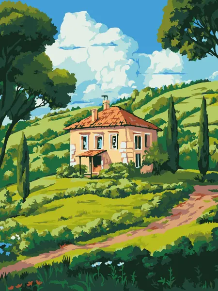 Art city Картина по номерам. Тоскана 30x40 см KT755