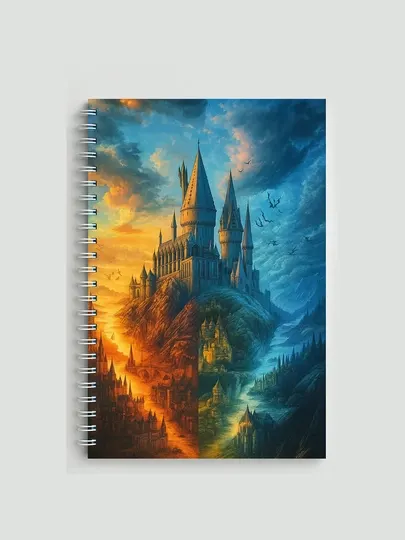 Блокнот Гарри Поттер, Harry Potter, А5, 40 страниц, стильная тетрадь, фанатский скетчбук