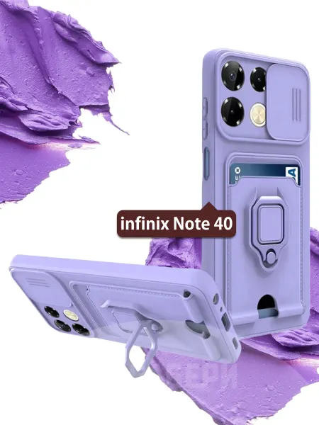 ЧЕХОЛБЕРИ Чехол со шторкой и картхолдером на Infinix Note 40