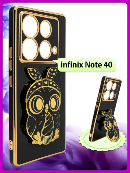 РИНОФОН Чехол подставка с попсокет на Infinix Note 40