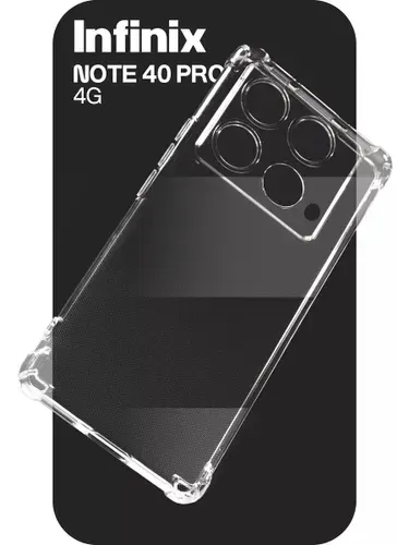 Прозрачный чехол на Infinix Note 40 Pro с защитой камеры