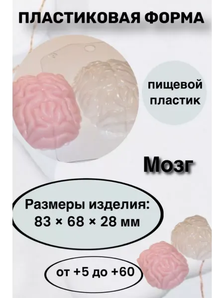 Лавочка Медвежонка Форма пластик для мыла и шоколада Мозг