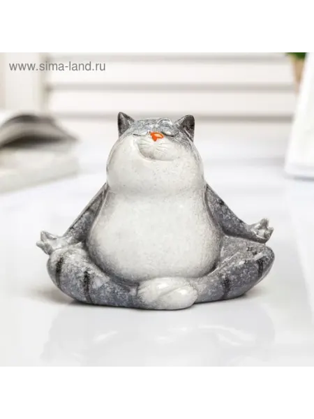Очаровательный сувенир 'Котик-йог' — уютный подарок