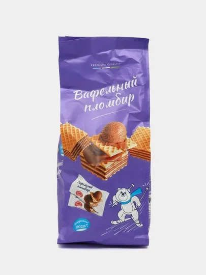 Вафли "Вафельный Пломбир", со вкусом шоколада, 400 г