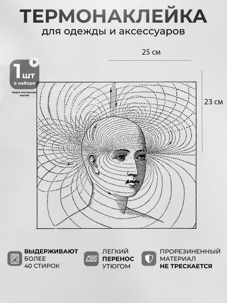MosaicStore Термонаклейка на одежду Психология