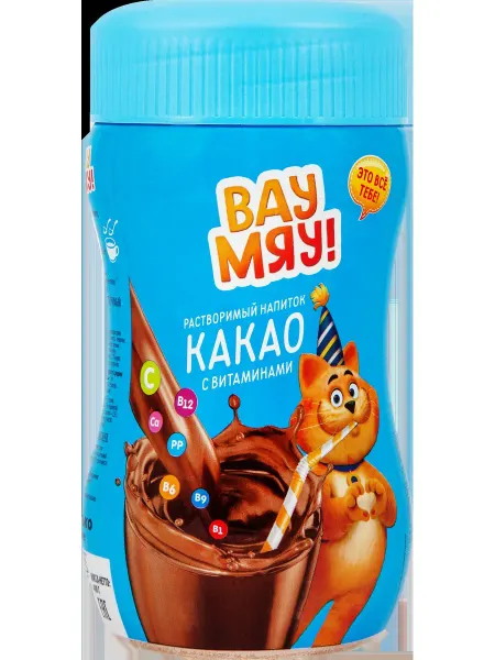 Какао-напиток ВАУ МЯУ! с витаминами, 400г