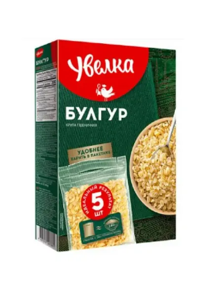 Увелка Крупа Булгур, 5 пакетиков, 400 г