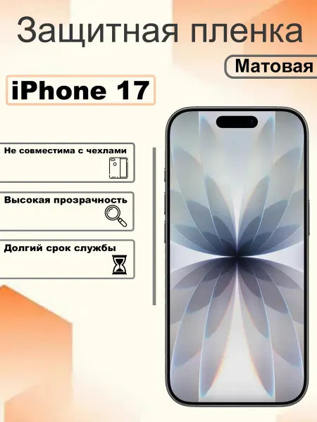 OEM Защитная гидрогелевая пленка матовая на экран iPhone 17