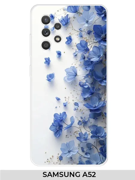 NOOTO Чехол на SAMSUNG A52 голубо