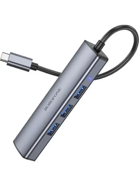 Компактный USB-хаб 4 в 1 для ноутбуков и ПК