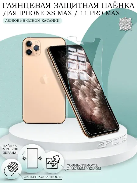 ПРО стор Защитная пленка на iPhone 11 Pro Max XS Max глянцевая