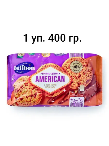 Delibon Печенье Американер сдобное 400 г