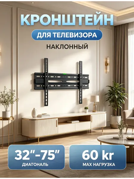 KRONI Кронштейн для телевизора для гостиной спальни минимализм
