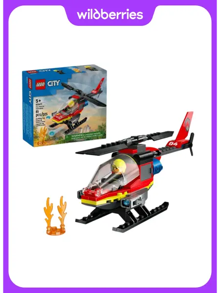 LEGO Конструктор City Пожарный вертолет