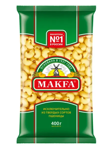 Makfa Макароны Макфа Ракушки 400г макаронные изделия, 16 шт