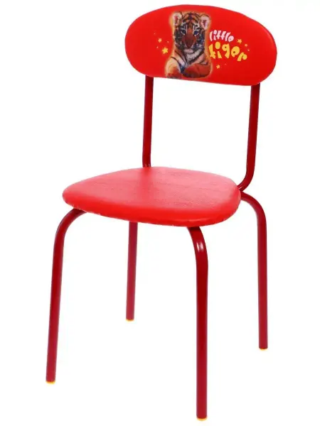 Nika Kids Мягкий стул со спинкой, мебель в детскую комнату с тигрёнком