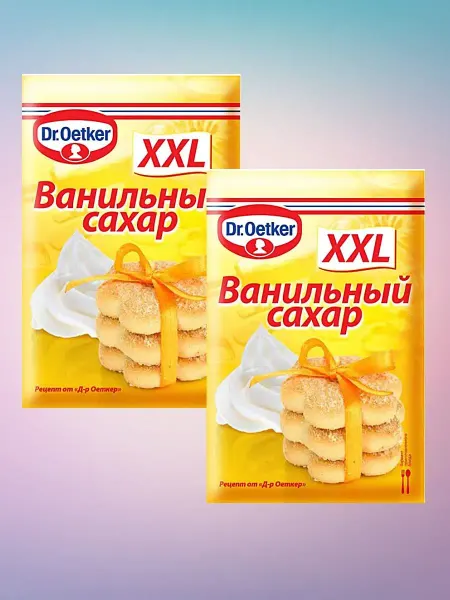 Dr.Bakers Ванильный сахар XXL для выпечки с натуральной ванилью 2*40 г