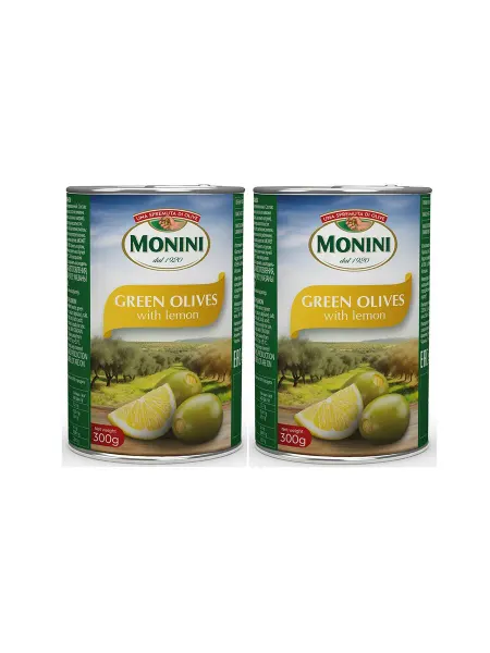 Monini Оливки с лимоном 2 шт.300г ж б Moni