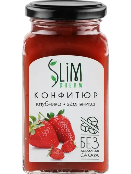 Конфитюр SLIMDREAM Клубника-земляника без сахара 300г