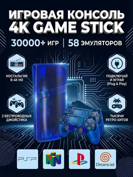 Игровая приставка Game stick 64 ГБ 40000игр